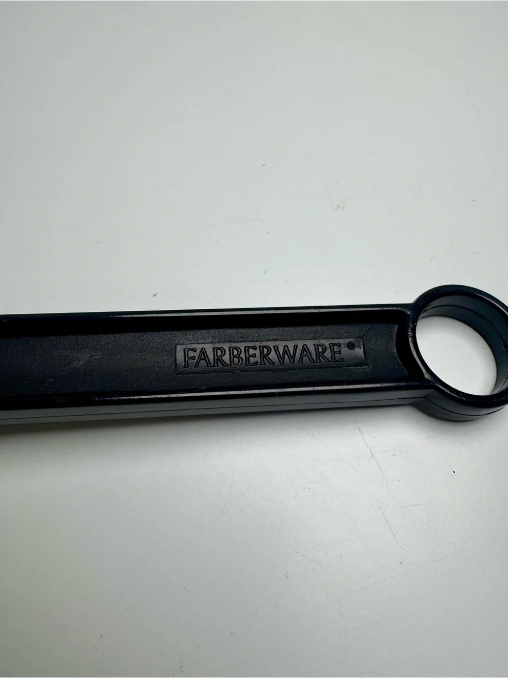 Vintage Farberware Classic Black Nylon Slotted Spoon with Hanging Loop